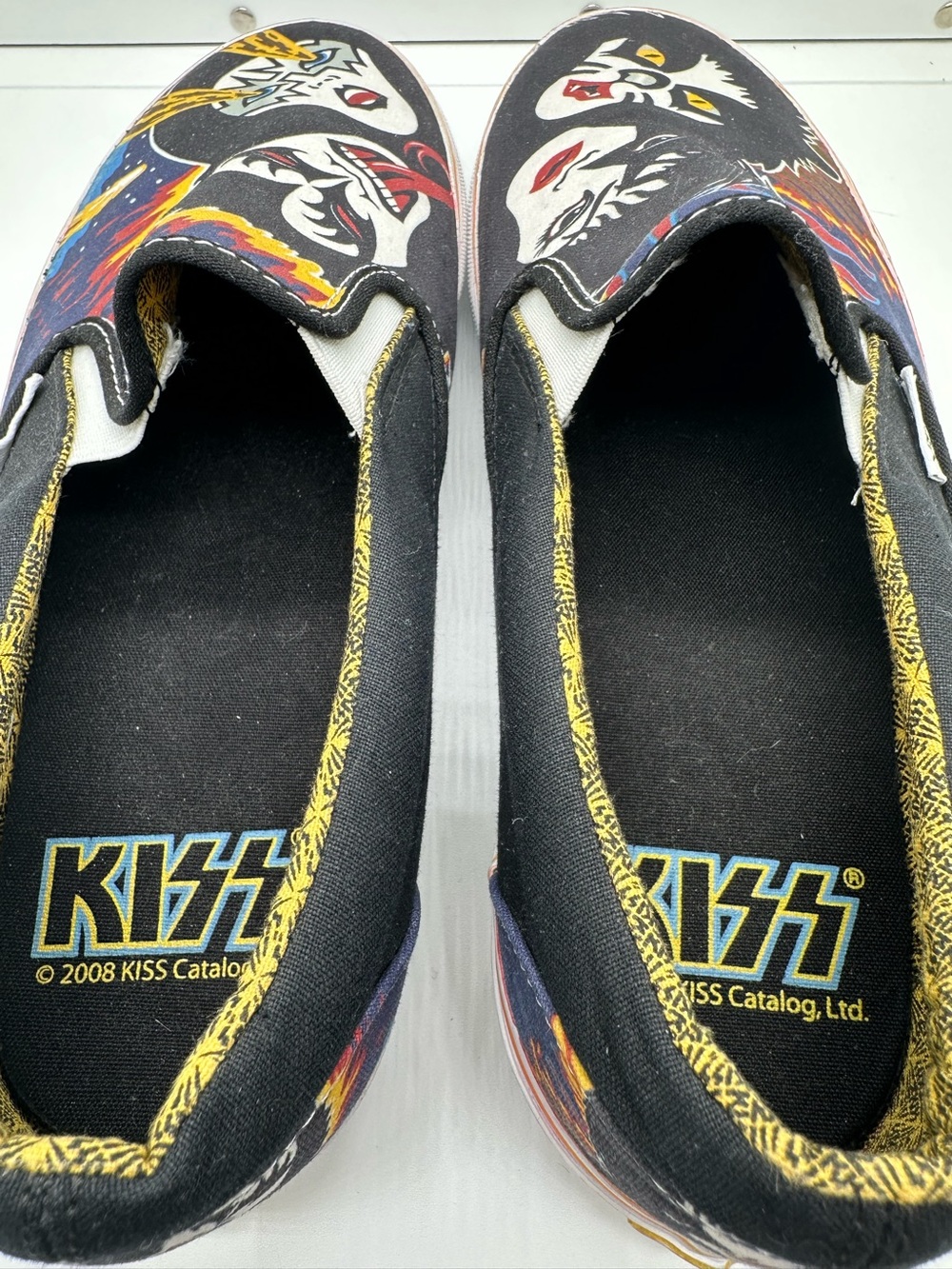Vans Kiss Rock and Roll Over Men’s Slip-On Shoes Size 10 - Picture 8 of 13